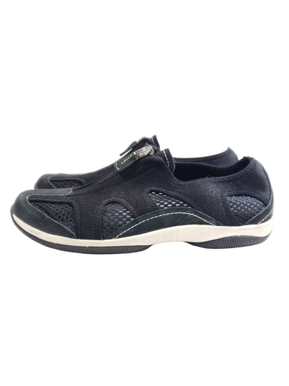 Sperry Top-Sider Womens Size 9 Black Mesh & Suede Zip Slip-On Sneakers - Picture 5 of 9